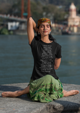 Quiet Mind Still Body Adult Capsleeve Tee