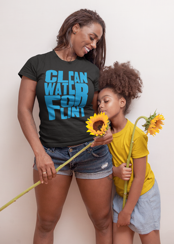Clean Water For Flint Adult Capsleeve Tee