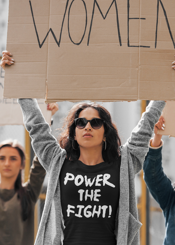 POWER THE FIGHT! Adult Capsleeve Tee