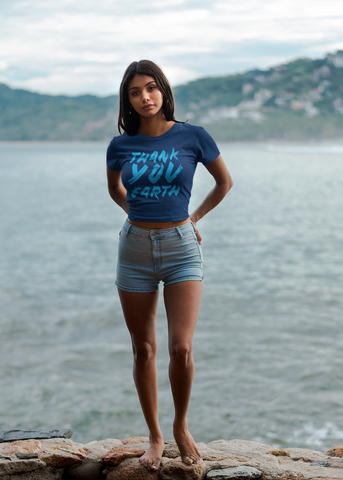 Thank You Earth Adult Capsleeve Tee