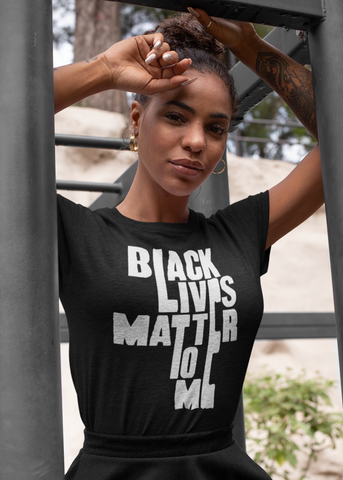Black Lives Matter to Me Adult Capsleeve Tee