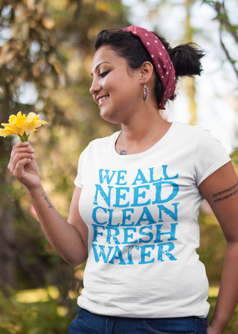 Clean Fresh Water Adult Capsleeve Tee