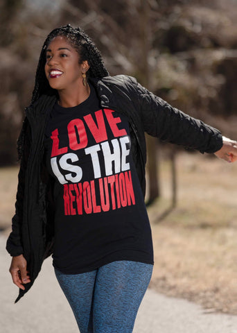 Love Is The Revolution Adult Capsleeve Tee