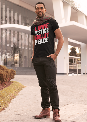 Love Justice Equality Peace Adult Unisex Crew