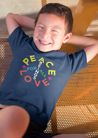 Peace + Love Sign Kids T-Shirt