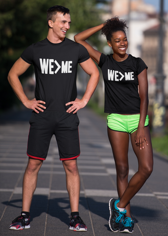 We Is Greater Than Me Adult Capsleeve Tee